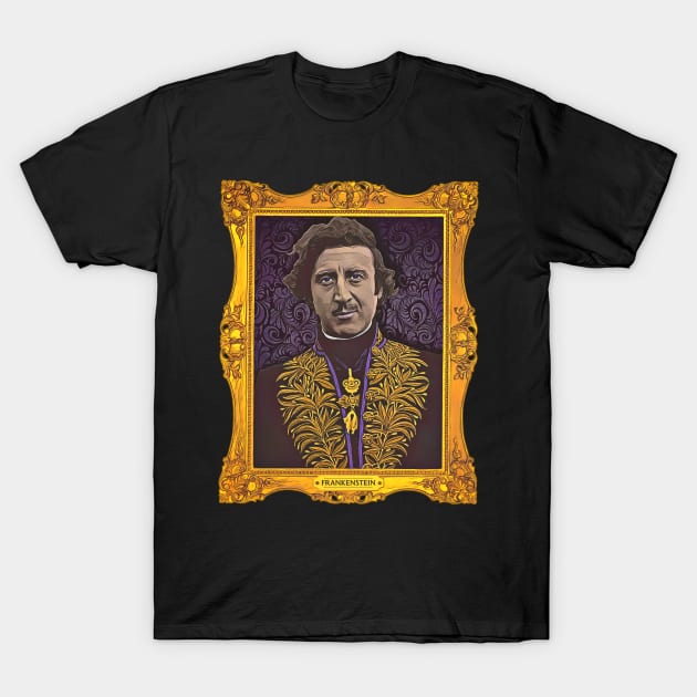 Portrait of Dr Fronkensteen T-Shirt by darklordpug